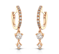 Orecchini Buonocore Donna in Oro Diamante 0.43 Ct 714O02DP - 714O02DP